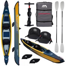 Aqua Marina Tomahawk Air-K 2 Person Kayak Inflatable Canoe Touring Kayak Paddle