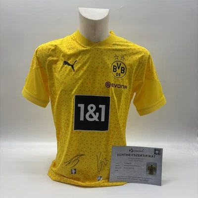 Borussia Dortmund Trainingsshirt Emre Can und Karim Adeyemi signiert Puma COA L - Bild 1 von 4