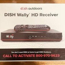Dish Outdoors Wally Satellite HD Receiver -Black -SEALED