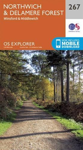 Northwich & Delamere Forest Map | Winsford & Middlewich | Ordnance Survey | OS Explorer Map 267 | England | Walks | Hiking | Maps | Adventure - Image 6