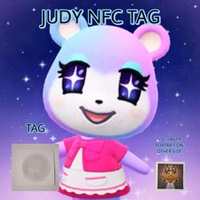 JUDY Animal Crossing NFC Tag w/ Printed Portrait Included