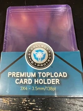 Premium 3"x4" 138PT Thick Card Topload Holder 32 Packs of 10 -Total 320