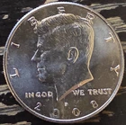 JFK HALF DOLLAR - 2008 P - VERY LOW MINTAGE - NIFC - BU - FREE SHIPPING