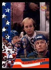 1995 SIGNATURE ROOKIES MIRACLE ON ICE # 44 CRAIG PATRICK AUTOGRAPH 557997