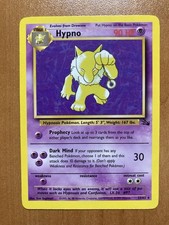 Vintage WOTC Pokemon Card Hypno 23/62 Fossil Unlimited Non Holo Ships Fast NM