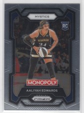 #13 Aaliyah Edwards 2024-25 Prizm Monopoly WNBA Base RC Washington Mystics