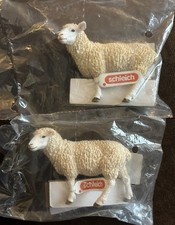 2- Sealed Schaf Sheep Farm World Figure by Schleich 13882
