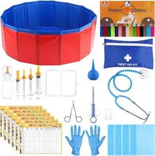 60Pcs Puppy Kitten Whelping Kit Birthing Supplies Newborn Whelping Supplies w...