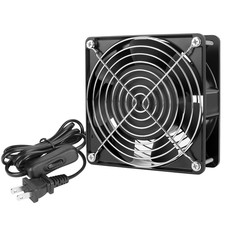 High Speed Axial Muffin Fan 110V 120V AC 120Mm X 38Mm Dual Ball for DIY Cooling
