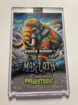 Brock Purdy 2024 Wild Card Pre Historic Dino-Might Mammoth Gold