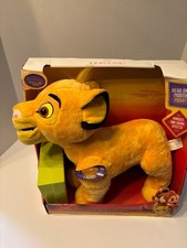 Disney The Lion King Talk Roar Simba Interactive Plush NEW in Box Roars Talk