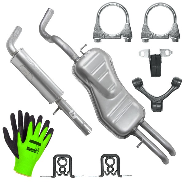 SchalldäMpferset Auspuff FüR VW Golf 4 IV Kombi 1.8T, 2.0, 2.3 (1999-07/2006)-image