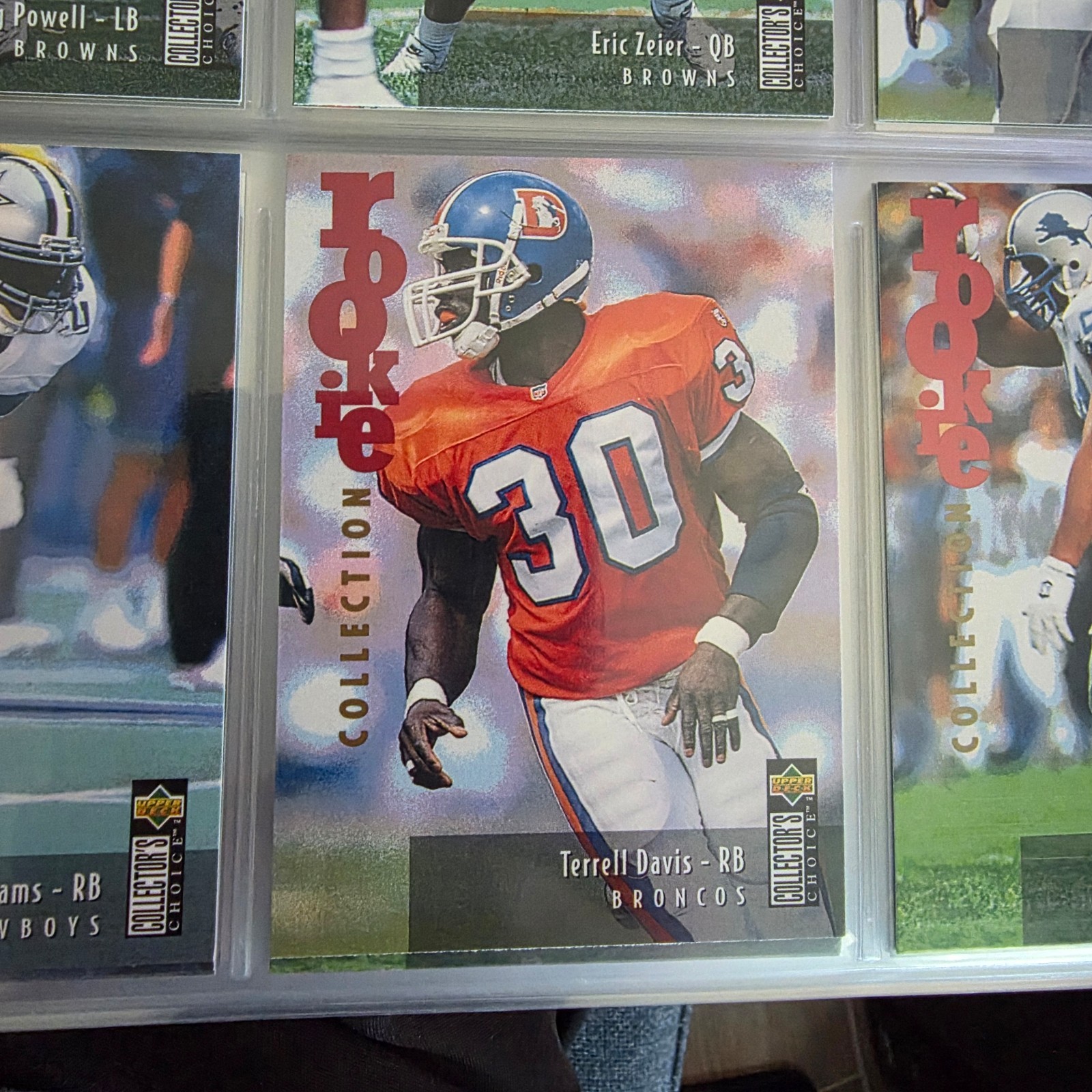 1995 Upper Deck Collector's Choice Update Football Complete Set (#U1-U225) NM