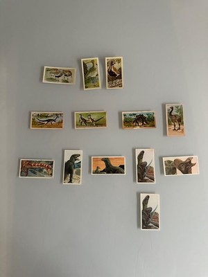 Vintage collection of Tea Cards  Prehistoric Animals  ~  The Dinosaur Trail 