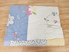 Pottery Barn Kids Vine Patchwork Crib/ Toddler Quilt 50x36 NOS Floral Flaw 