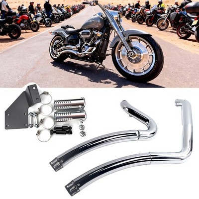Power Boost Stepped Exhaust Pipes for Harley Softail 86-17, Torque Increased,