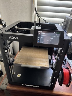 FLASHFORGE AD5X FDM 3D Printer Touchscreen 220-300mm/s USB w/6 PLA colors.