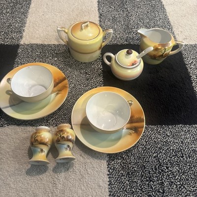 Vintage Noritake ''Tree in the Meadow'' china  Tea/coffee serving set