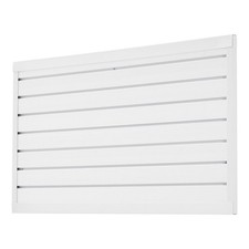 2'x4' White Slat Wall Panels - PVC Modular Slatwall for Garage Storage Systems