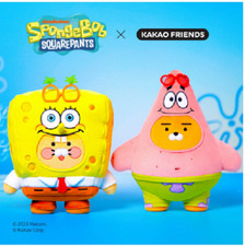 Kakao Friends x SpongeBob Medium Plush Doll -Spongebob Choonsik & Patrick Ryan