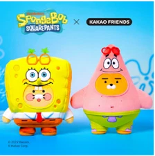 Kakao Friends x SpongeBob Medium Plush Doll -Spongebob Choonsik & Patrick Ryan