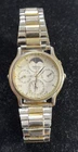 Seiko vintage quartz Moonphase 7F39-6029 Runs  Good Needs Crystal