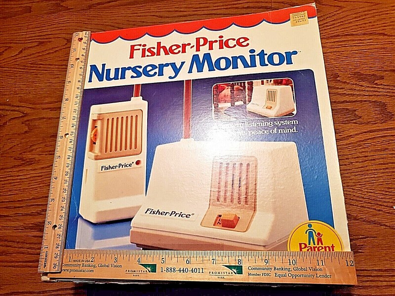 Vintage Fisher Price Nursery Monitor #157 Original Box Tested++, 1983, SEE PICS!