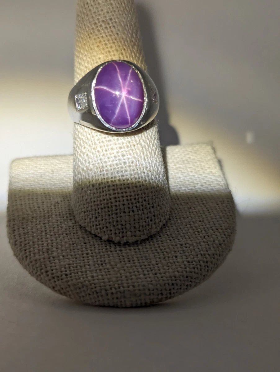 Purple star cheap sapphire ring