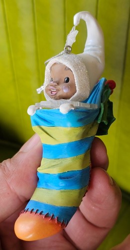 FlakeLing Tales by Thomas Blackshear ALL TUCKED IN Ornament with lovely details! - Picture 2 of 5