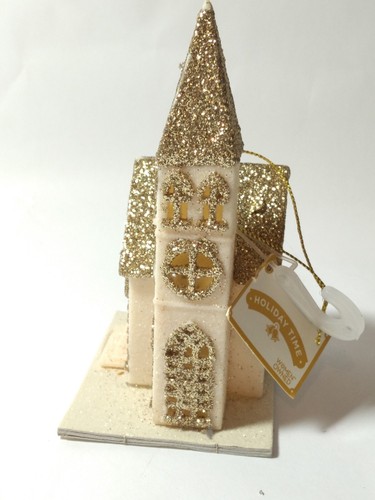 Christmas Village Accessories 2 Angels and Church Holiday Decorations - Picture 7 of 18