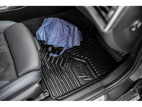 NEW LHD BLACK RUBBER FLOOR MATS LINERS ALL WEATHER FOR SUBARU LEGACY 2009-2014 - Picture 3 of 4