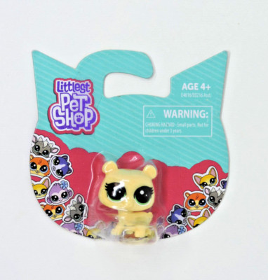 Hasbro Littlest Pet Shop Bear 21881 Plastic 1 inch Mini Scale Pet Figure Tan