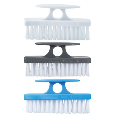 Nail Brush Cleaner with Handle Stiff Bristles 3 Pack Heavy Duty Brush Scrubber