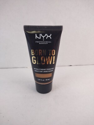 NYX Born To Glow Naturally Radiant Liquid Foundation Sienna 1 fl oz  BTGRF17.5
