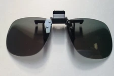 Child Clip On Flip Up  Square Polarized Grey Sun Glasses New 12 pack 