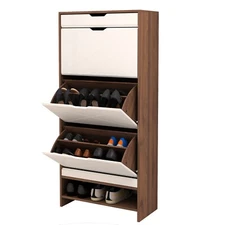 3 Tier Shoe Storage Cabinet with Drawers for Entryway,Large Shoe Organizer