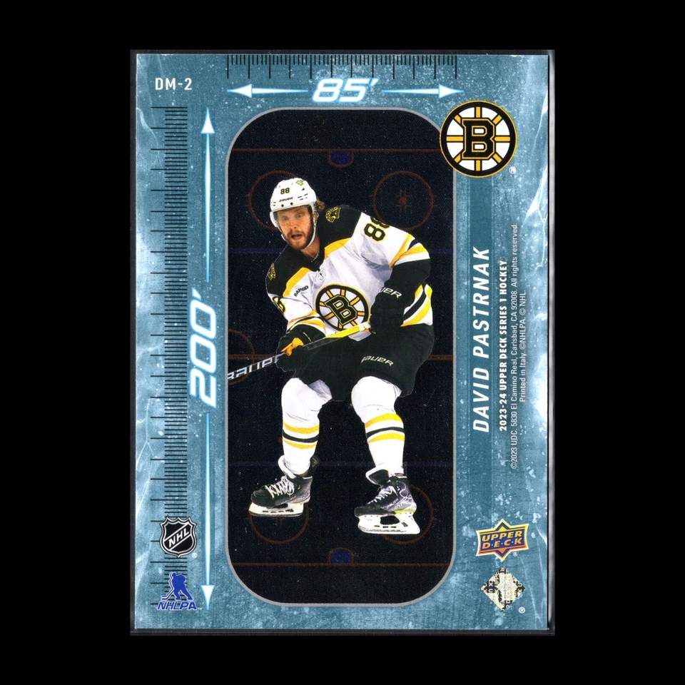 2023-24 UD Series 1 DAVID PASTRNAK #DM-2 200' x 85' - Boston Bruins - Image 4 of 4