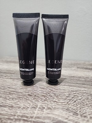 MONTBLANC LEGEND SHOWER GEL + AFTER SHAVE BALM 30 ML / 1 FL OZ NEW TRAVEL SIZE 