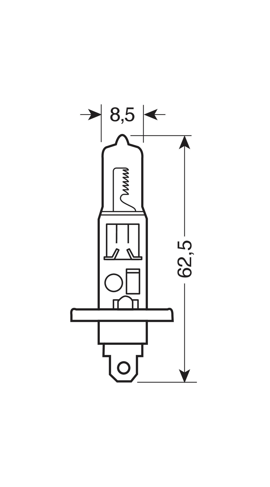 H1 OSRAM SILVERSTAR High Beam Bulbs Main Hi Headlight Headlamp 