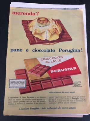 Advertising era advertising advertising sheet full page lot Perugina