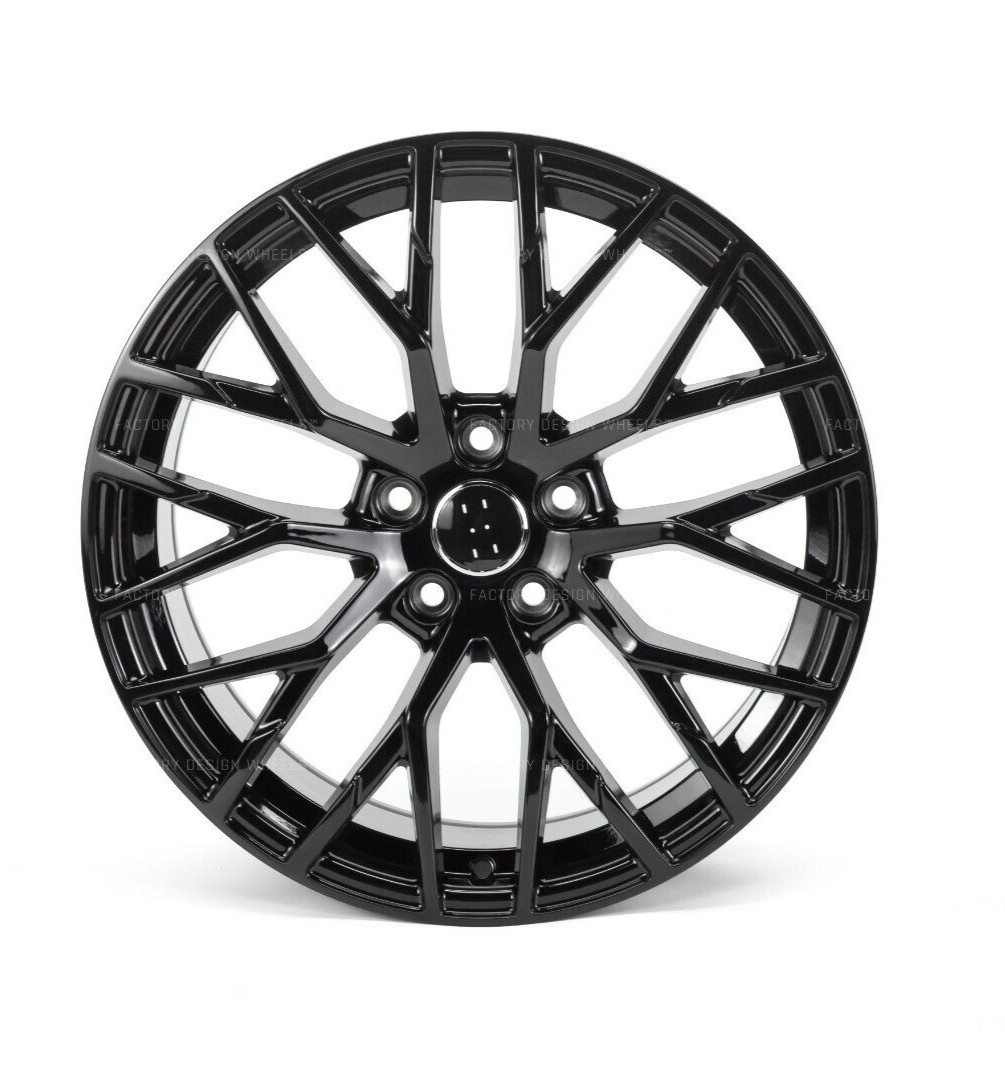 Set of 4 20" Audi R8 Style Gloss Black Wheel Fit A3 A4 A5 A6 A7 A8