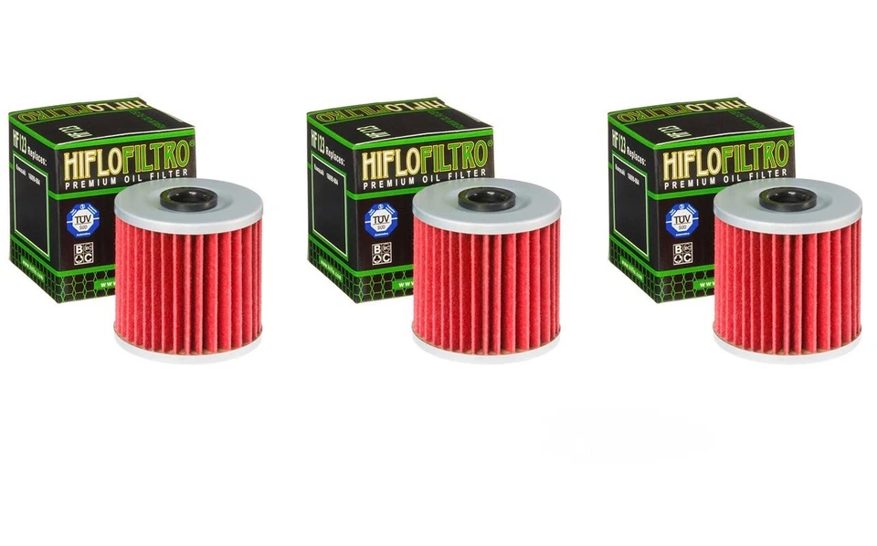 1993-1996 Kawasaki KLX650R Filtro de Óleo HiFlo Genuíno HF123 KLX 650 - Pacote com 3 - Imagem 4 de 4