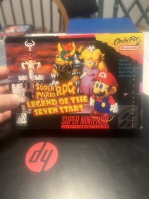 Super Mario RPG: Legend of the Seven Stars Super Nintendo Complete Tested Saves