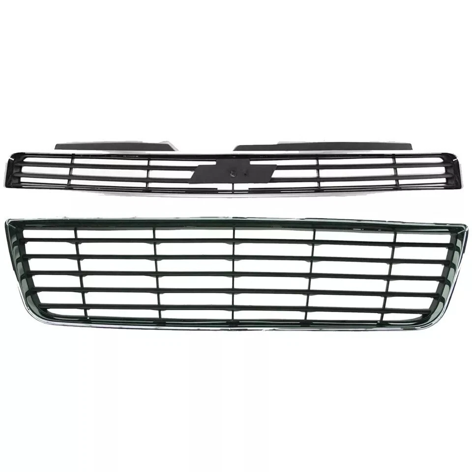 New Front Bumper Upper & Lower Grille Assembly Fits 2006-2011 Chevrolet Impala Foto 2 de 4