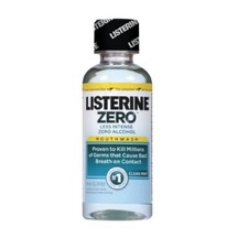 Listerine Zero Mouthwash, 3.2 oz., Clean Mint Flavor, 1 Bottle, BRAND