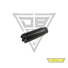 Aluminum Black Color Muzzle Brake Compensator 1/2x28 Thread For .22LR/5.56