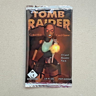 Tomb Raider (1999) Trading Cards Booster Pack - Collectible Game Lara Croft CCG