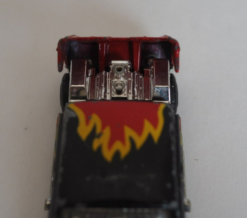 Vintage 1979 Matchbox Superfast 1957 57 Chevy red black FLAMES