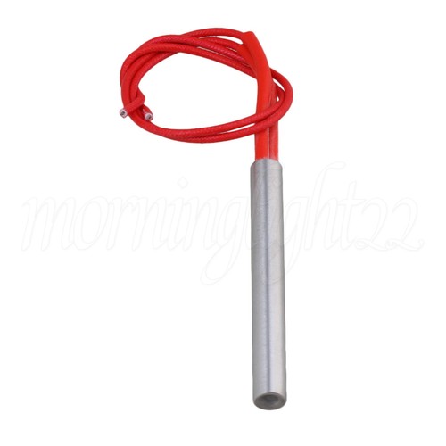 Cartucho elemento calefactor de 2 cables rojo AC110V 190W 9,5x80 mm tubo de calefacción - Imagen 2 de 6