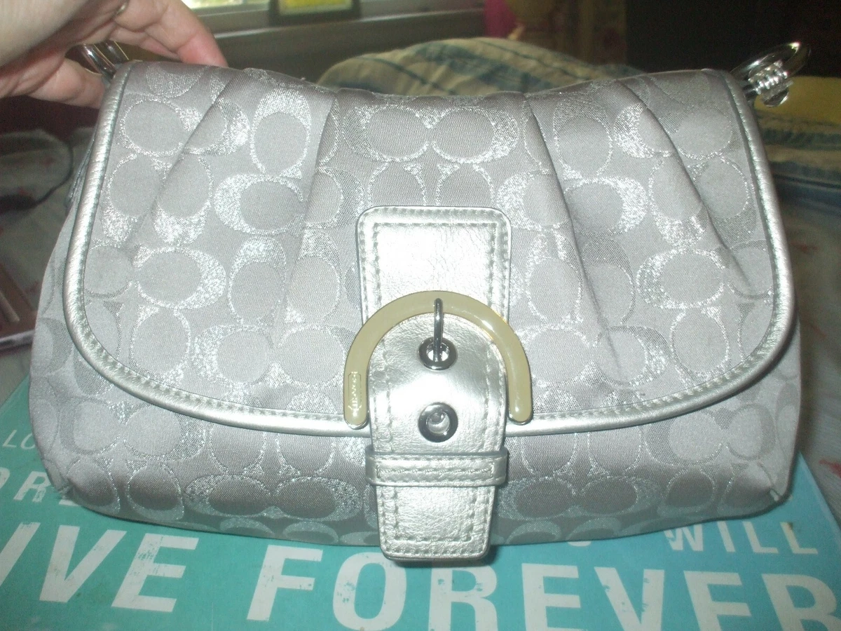 Silver grey coach handbags Clearance